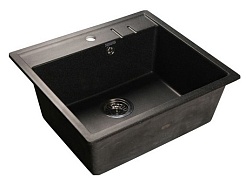 Granfest Мойка кухонная Quadro GF-Q560 Черный – фотография-1